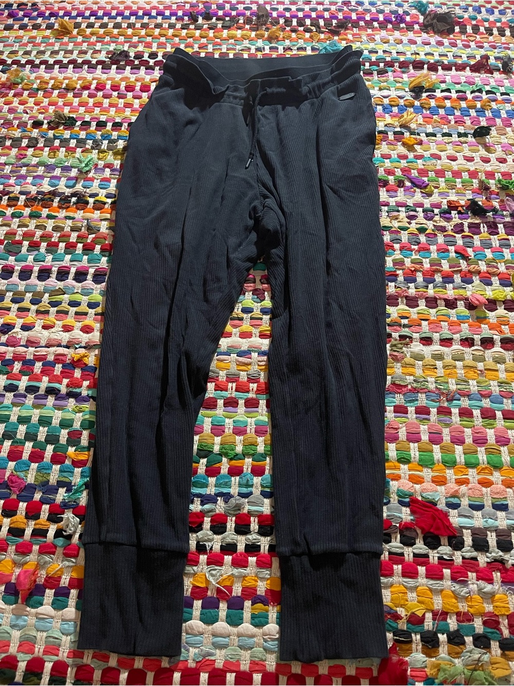 Gymshark Black Ribbed Track Joggers